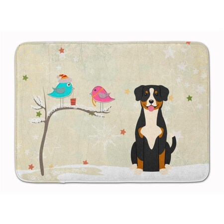 Carolines Treasures Christmas Presents Friends Entlebucher Machine Washable Memory Foam Mat BB2510RUG
